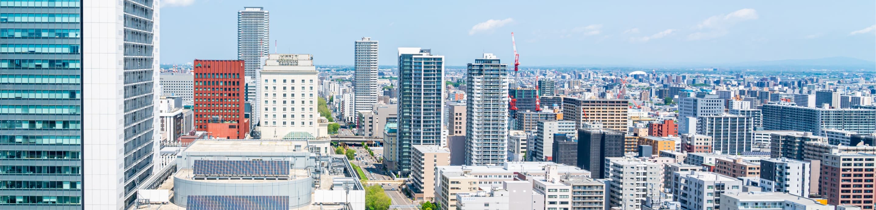 札幌市の街並みの写真